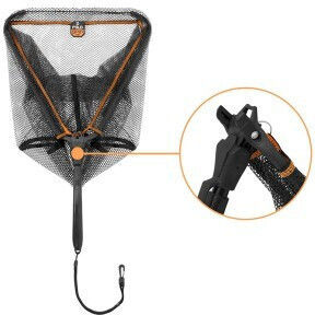 Delphin Foldspin Spinning Trout Net Foldable 40x40 Cm Eco Mesh Total Length 70 Cm