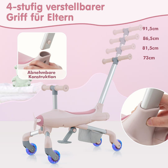 Costway Baby Walker Car Ride On with Handlebar for 18++ Months TS10166PI Multicolour