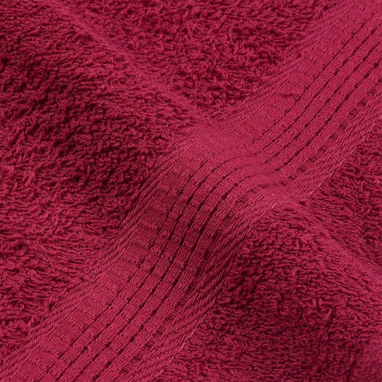 vidaXL Prosop De Corp 100x150cm Burgundia 2 Bucăți Greutate 360gsm