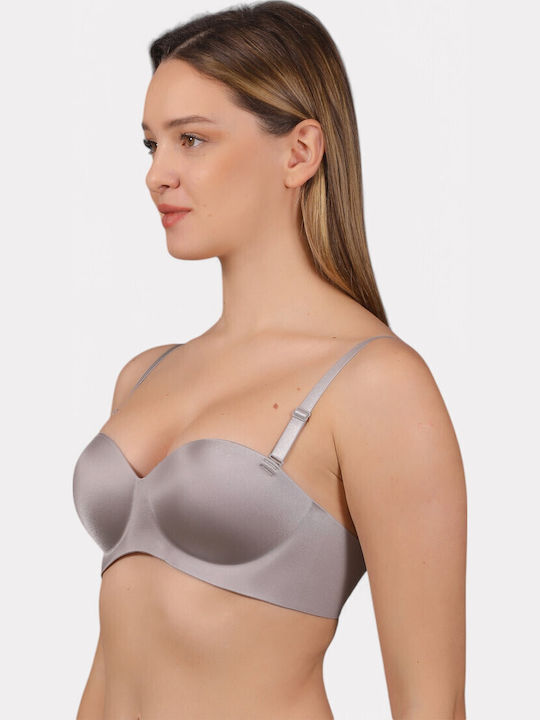 Strapless Bra Grey