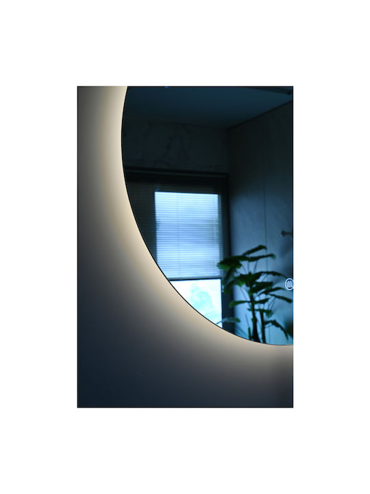 Vinci Στρογγυλός Καθρέπτης Μπάνιου Led 70x70cm
