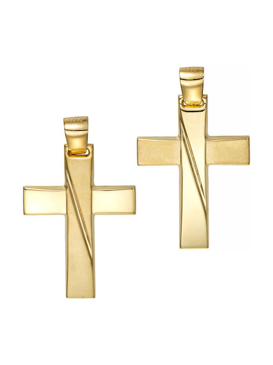 Papoulidis Jewellery Χρυσός Σταυρός 14Κ Διπλής Όψης Papoulidis Jewellery Χρυσός Σταυρός 14Κ Διπλής Όψης