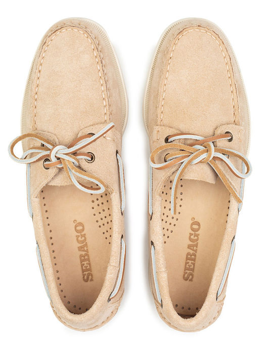 Portland Flesh Out Women's Boat Shoes Beige Camel