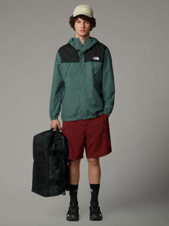 Antora Jacket Waterproof and Windproof Duck Green, Tnf Black