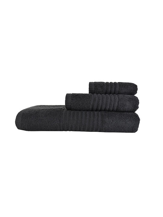 Homeline Facecloth 5005 50x90cm Black Weight 600gr/m²