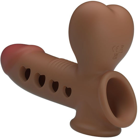 Pretty Love Penis Sleeve Προέκταση Πέους Καφέ