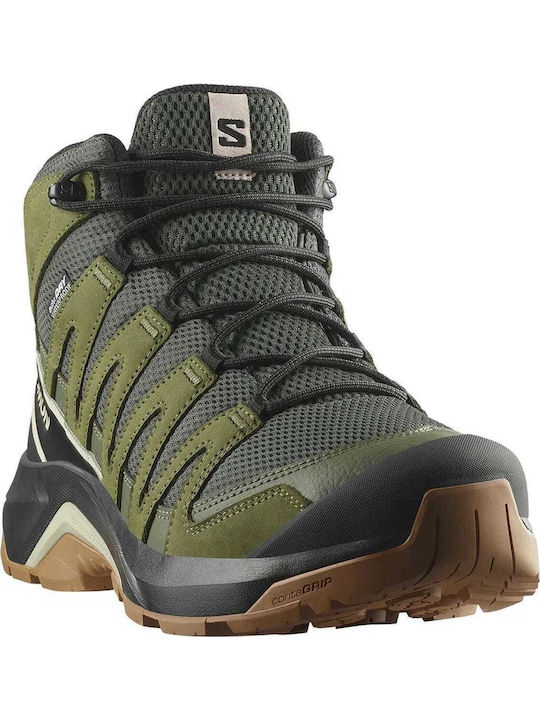 Salomon X-adventures Recon Men's Hiking Boots Waterproof with Gore-Tex Membrane Green