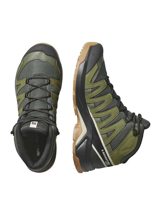 Salomon X-adventures Recon Men's Hiking Boots Waterproof with Gore-Tex Membrane Green