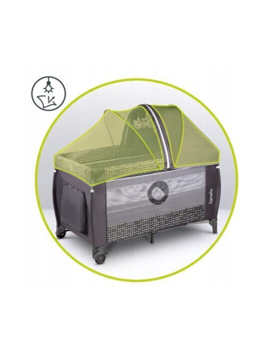 Lionelo Sven Plus Playpen 2 Levels with Changing Table & Mattress Beige Latte 127x65cm