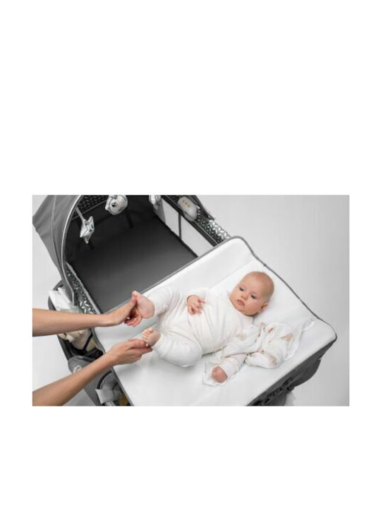 Lionelo Sven Plus Playpen 2 Levels with Changing Table & Mattress Beige Latte 127x65cm