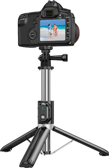 Borofone BY12 Selfie Stick με Bluetooth / Τηλεχειριστήριο Μαύρο