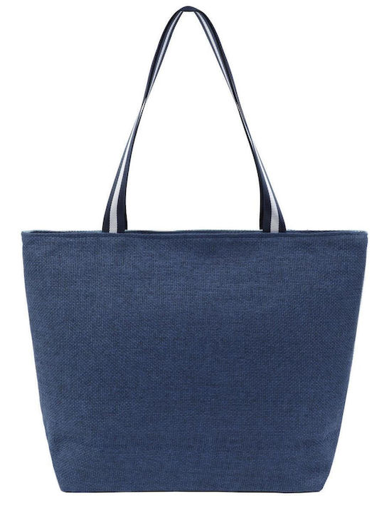 Doca Fabric Beach Bag Blue