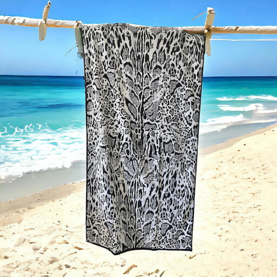 Linea Home Beach Towel Cotton Gray 160x86cm.