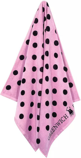 Greenwich Polo Club Beach Towel Cotton Pink 170x90cm.