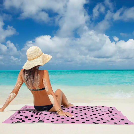 Greenwich Polo Club Beach Towel Cotton Pink 170x90cm.