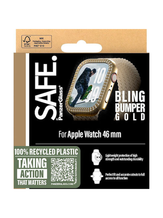 PanzerGlass Θήκη Σιλικόνης σε Χρυσό χρώμα για Apple Watch Series 10, 46mm