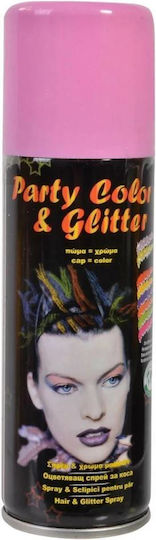 Party Color & Glitter Αποκριάτικο Σπρέι Μαλλιών 125ml Ροζ