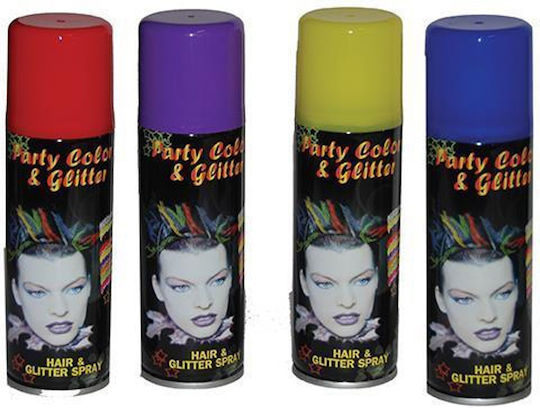 Party Color & Glitter Αποκριάτικο Σπρέι Μαλλιών 125ml Ροζ