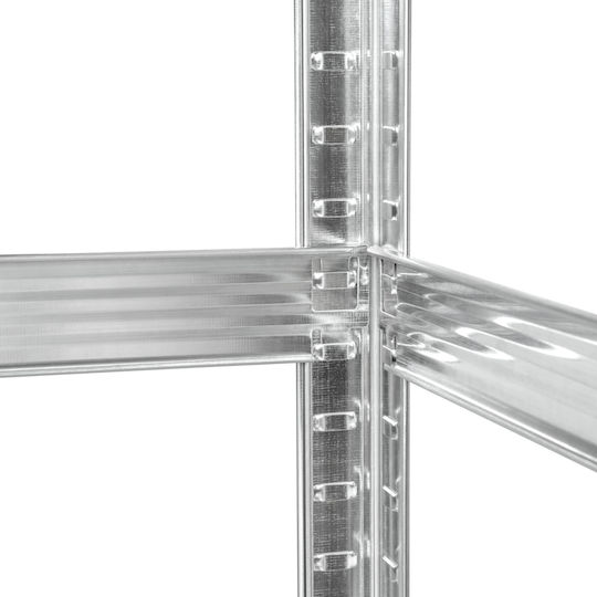 Rebel Dexion Verzinkt Regal 120x45x205cm mit 5 Regalen Gesamtbelastbarkeit 750kg