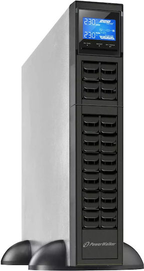 Powerwalker VFI 1000 CRS UPS On-Line 1000VA 800W with 3 IEC Power Plugs