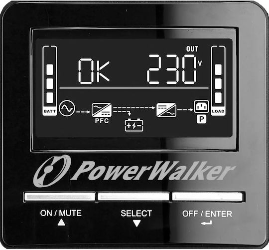 Powerwalker VI 1100 CW USV 1100VA 770W mit 3 Schuko Steckdosen