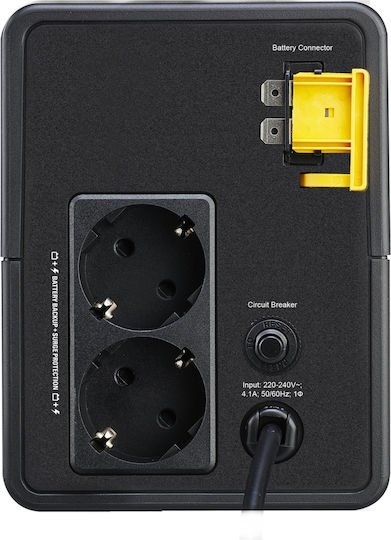 APC Easy UPS BVX Line-Interactive 700VA 360W με 2 Schuko Πρίζες