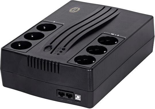 Orvaldi 900SP UPS Line-Interactive 900VA 540W με 6 Schuko Πρίζες
