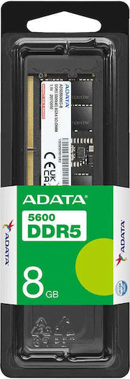 Adata 8GB DDR5 RAM cu Viteză 5600 pentru Laptop (AD5S56008G-S