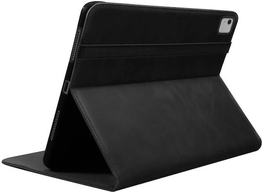 Rosso Deluxe Flip Cover Δερμάτινη Μαύρη (iPad Air 13" 2024)