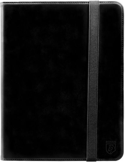 Rosso Deluxe Flip Cover Δερμάτινη Μαύρη (iPad Air 13" 2024)