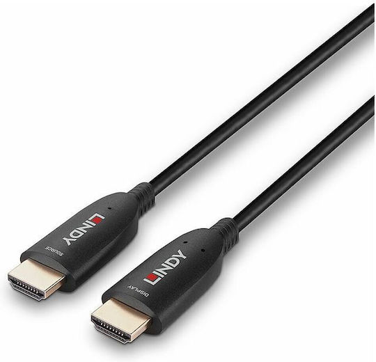 Lindy HDMI 2.1 Ultra High Speed 48Gbps 4K 120Hz HDR VRR Cable HDMI Male - HDMI Male 30m Black