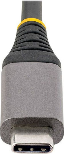 StarTech USB Hub 3 Ports USB 3.2 with USB-C Connection Ethernet Gray