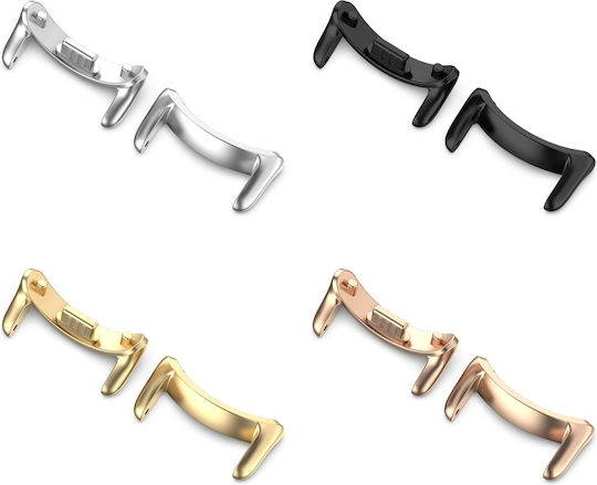 Xiaomi Mi Band 8 Xiaomi Smart Band 9 9 Nfc 1 Pair Stainless Steel Metal Watch Band Connector Black