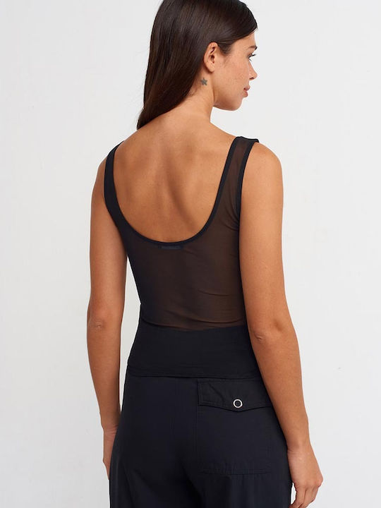 Damen Bluse black