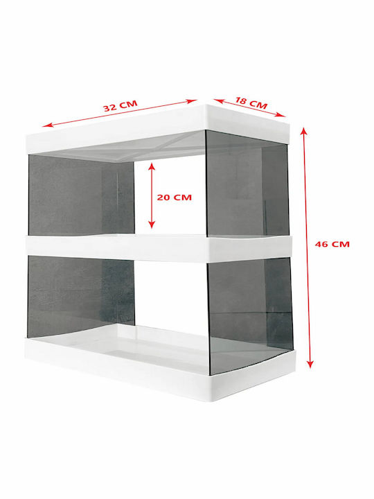 Femmit Stand de organizare cosmetice cu niveluri Negru