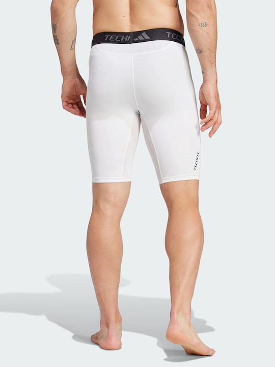 adidas Techfit Ανδρικό Αθλητικό Κολάν Compression Κοντό Λευκό