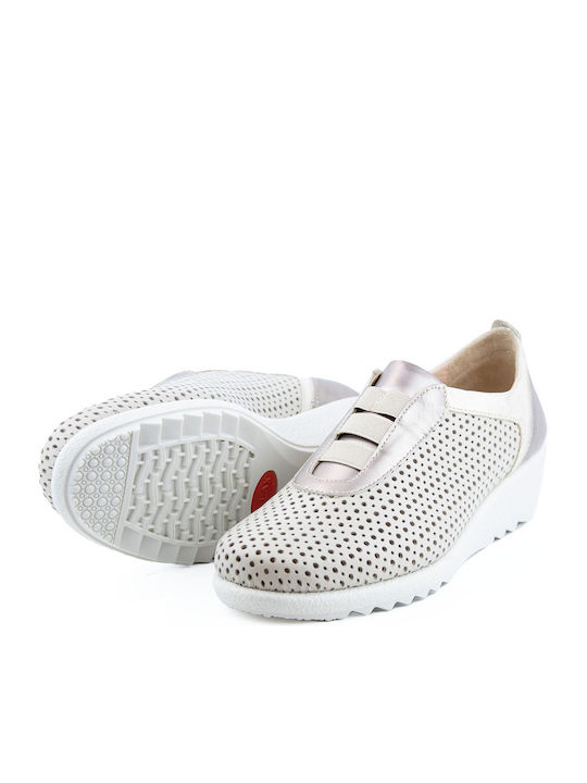 Ανατομικά Γυναικεία Slip-On Δερμάτινα Sand-Ammos-Beige
