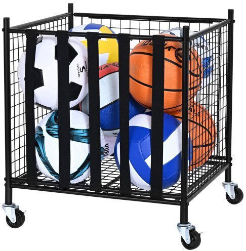 Locked Ball Storage Cart Vevor Indoor Outdoor Space Ql201922ycdl7ul46v0