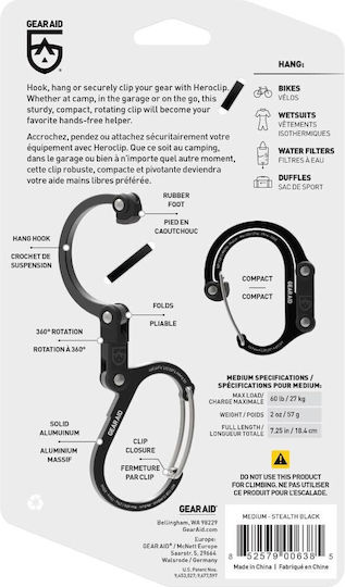 Βάση Στήριξης Εξοπλισμού Gearaid Heroclip M Μπλε