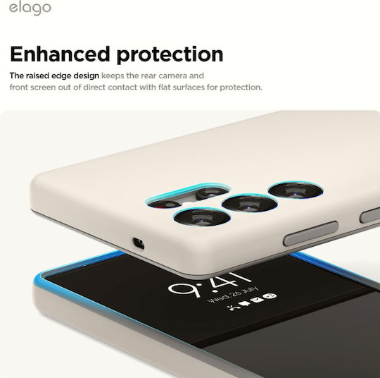 Elago Glide Back Cover Πλαστικό / Σιλικόνης Stone / Medium Grey (Galaxy S25 Ultra)