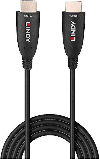 Lindy Cable HDMI male - HDMI male 100m Μαύρο