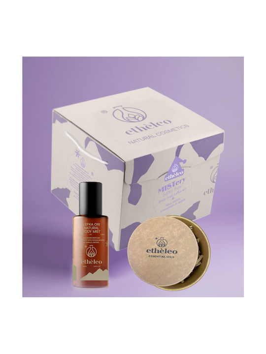 Etheleo Mistery Santa Box Body Mist Lefka Ori 100 Ml + Wax Melts Cinnamon & Apple
