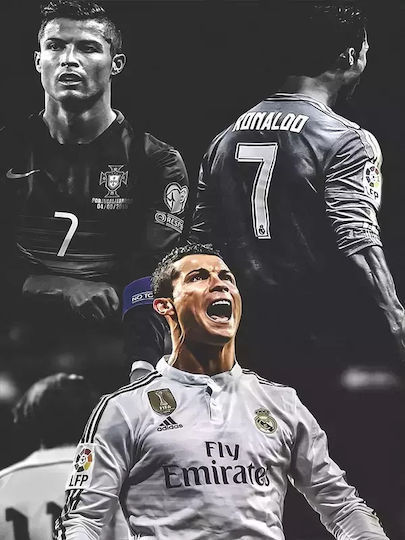 Cristiano Ronaldo Κάδρο Ξύλινο 30x40cm