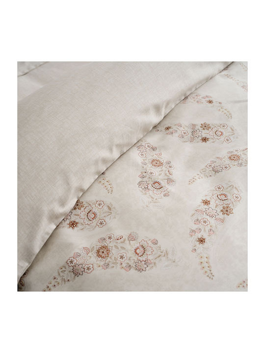 Vesta Home Подредба Пликове За Завивки Памук 260x240см King Size С 2 Калъфки За Възглавници Karen Бежов