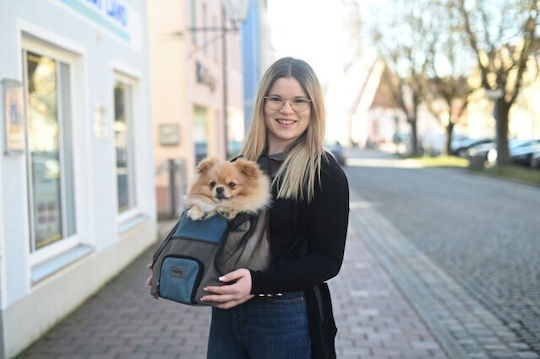 Kerbl Rucksack für Hunde / Katzen bis 8kg Schwarz L38xB31xH24cm.