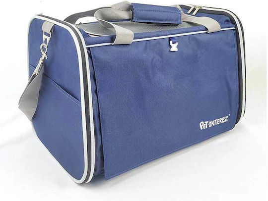 Pet Interest Dog/Cat Carrying Blue Shoulder Bag for 7kg Pets L41xW29xH29cm