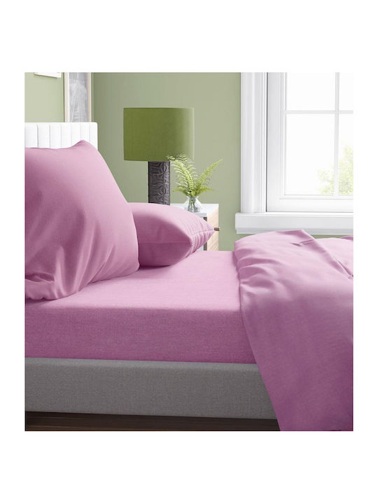 Dimcol Плик за Завивка Памучен Единичен 160x240 Solid 492 Lila