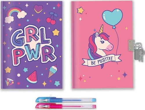 Must Team Notebook 60 Sheets Ruled with Lock and Pen Holder