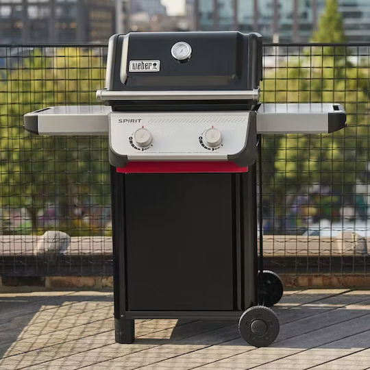 Weber Spirit E-210 Ψησταριά Υγραερίου Μαντεμένιας Σχάρας με 2 Εστίες 7.75kW