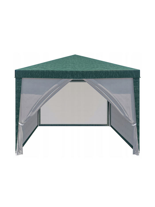 Square Pavilion Insect Netting Zipper 3x3m Green